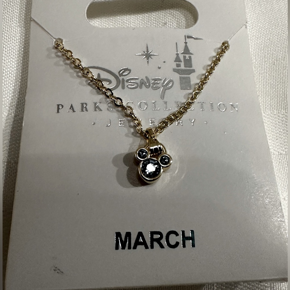 Aquamarine Disney necklace